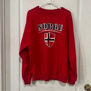 FINAL PRICE Red Norge Sweatshirt